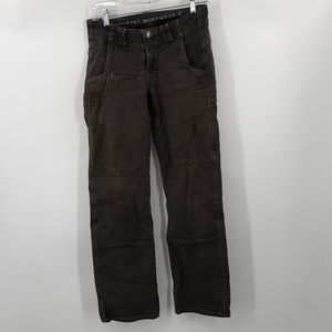 Dovetail Workwear Utility Pants Brown Womens Size 30